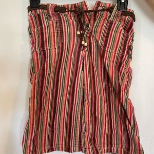striped colorful shorts